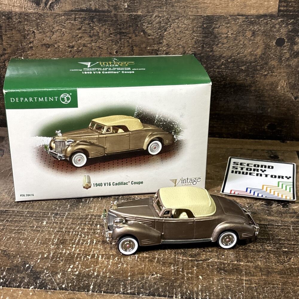 Department 56 1940 V16 Cadillac Coupe Vintage Cars 59416